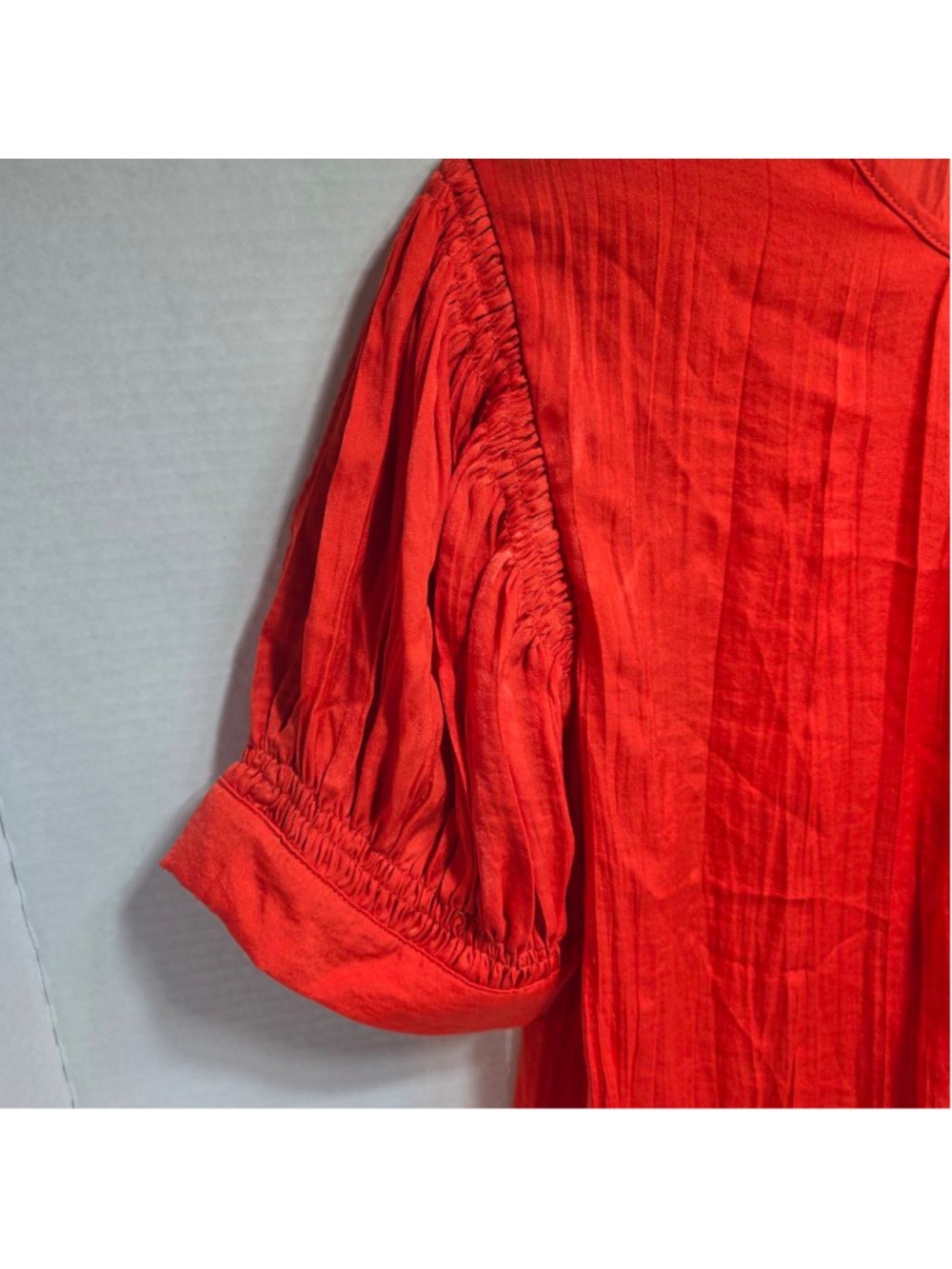 Women's Vince Camuto Orange Blouse L - Picture 2 of 9